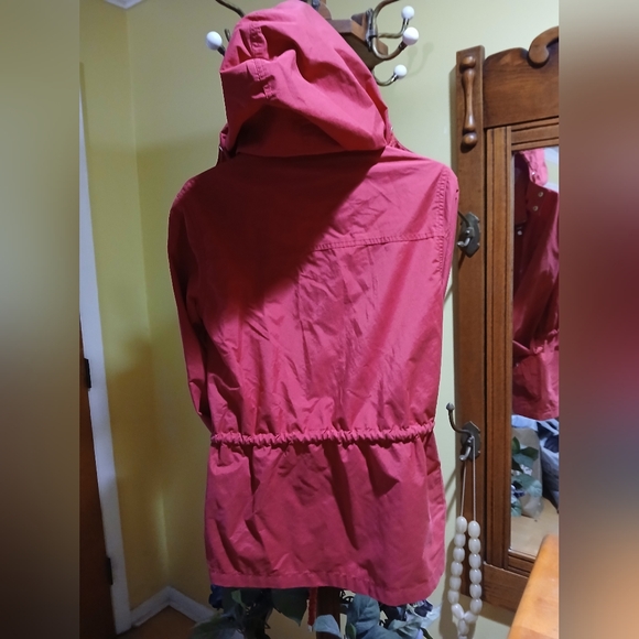 Red Utility Jacket with Drawstring Size XS - Picture 7 of 8
